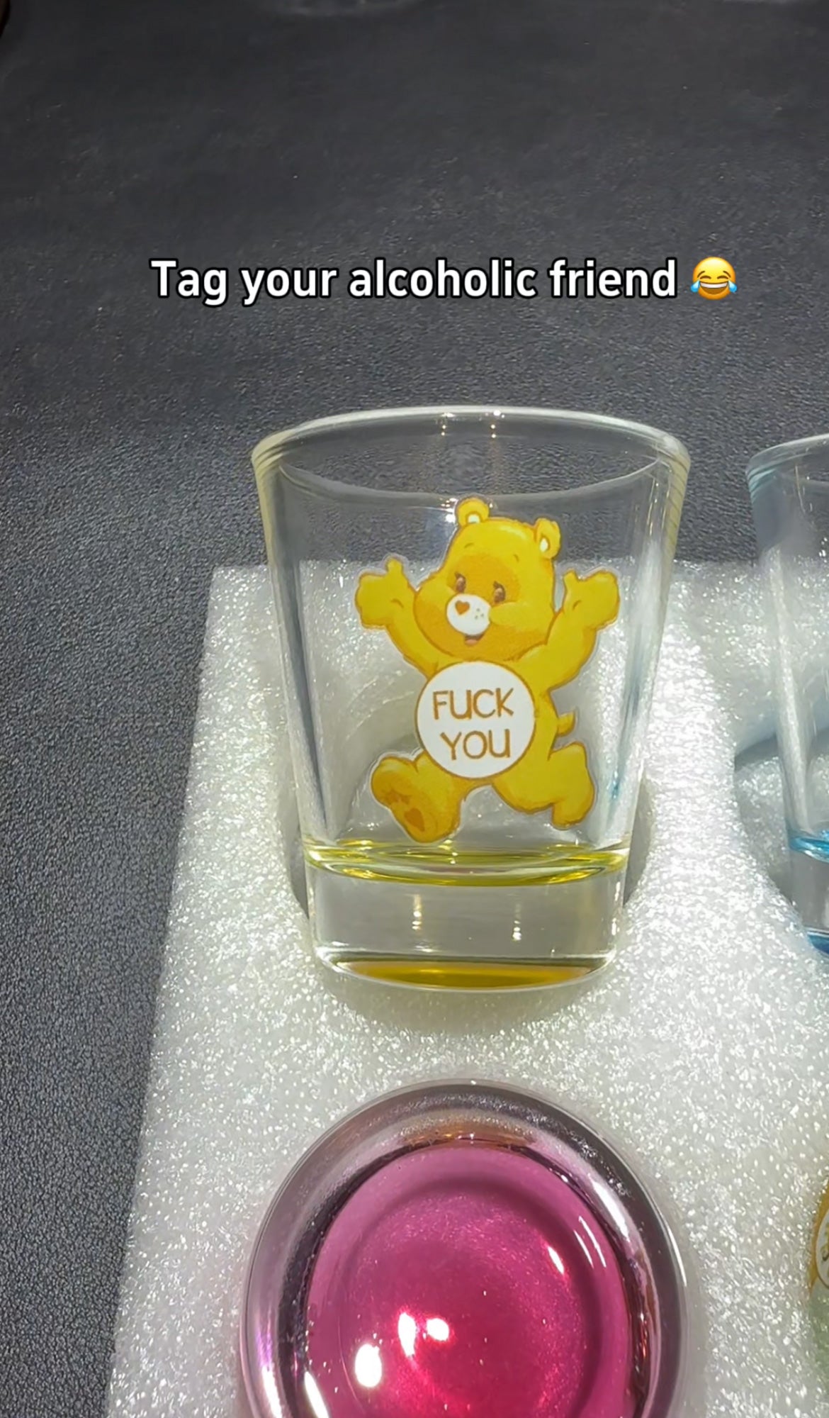 6 Pieces Swear Bear Shot Glasses 50ml Shot Glasses | Cocktail Whiskey Shot Glasses Set