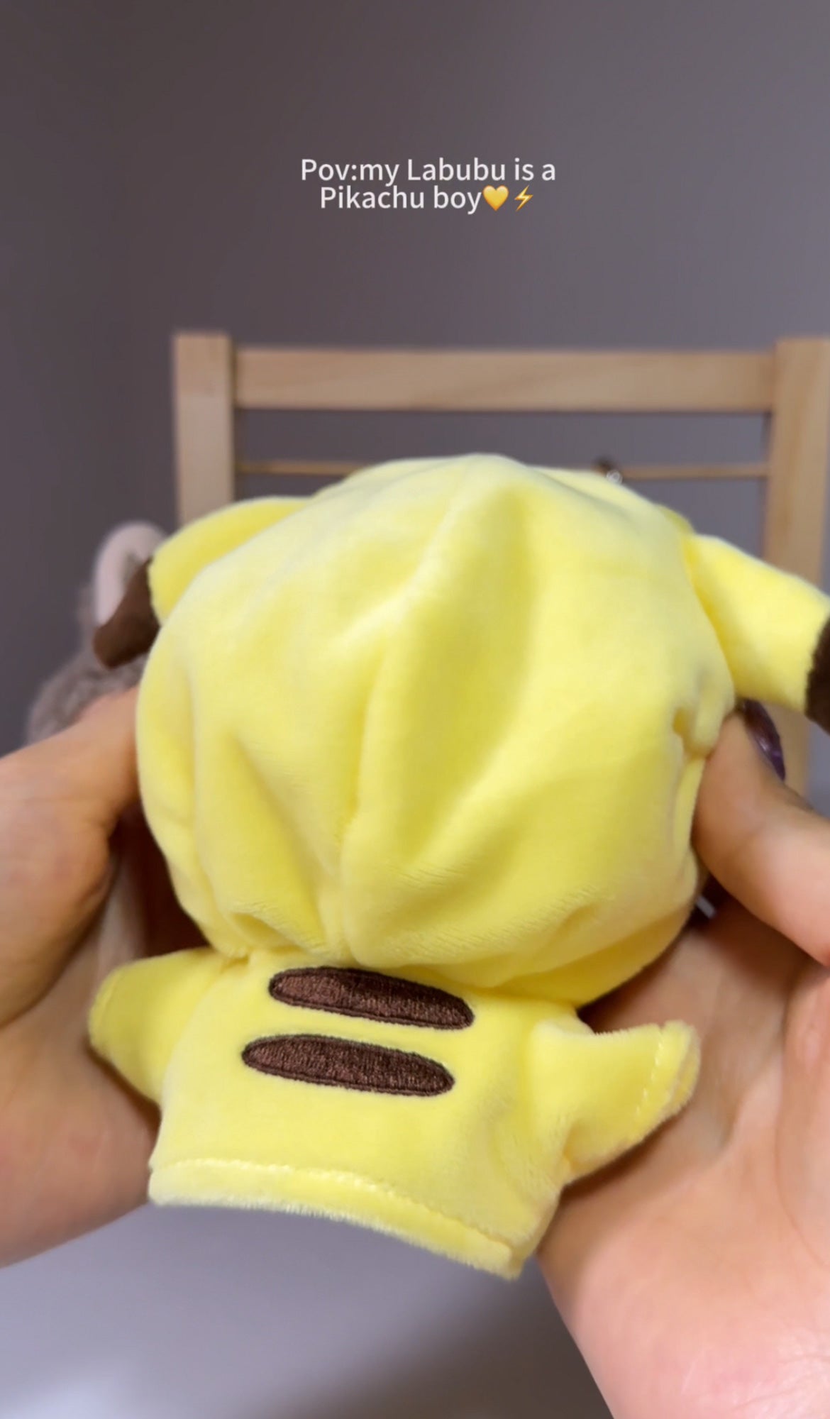 Labubu Doll Clothes Set Pikachu Outfit (No Doll) | Suitable for labubu 1-3 generations