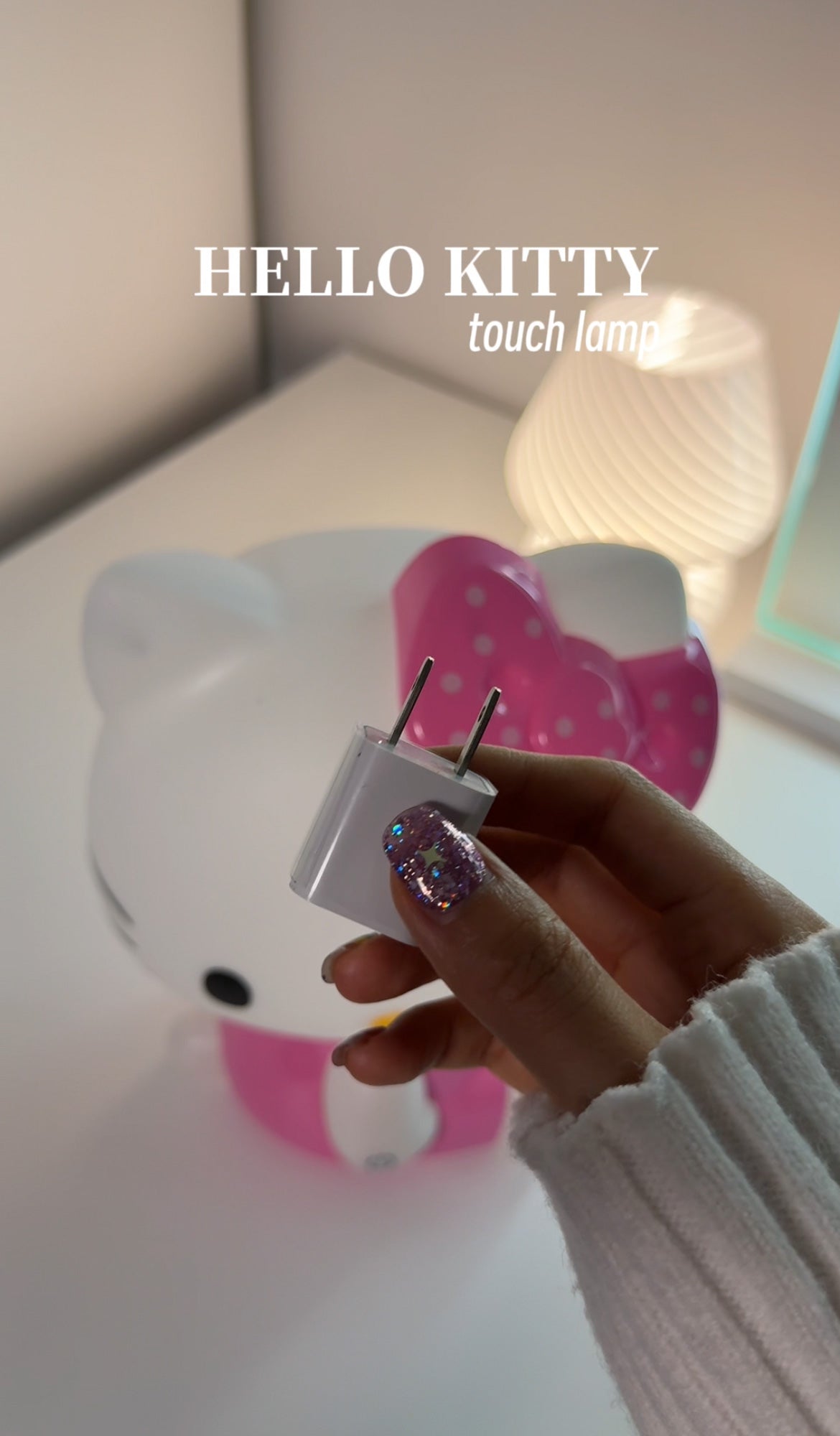 Hello Kitty Night Light Touch Bedside Lamp | Bedroom Eye Sleep Light LED Lamps Perfect Gift