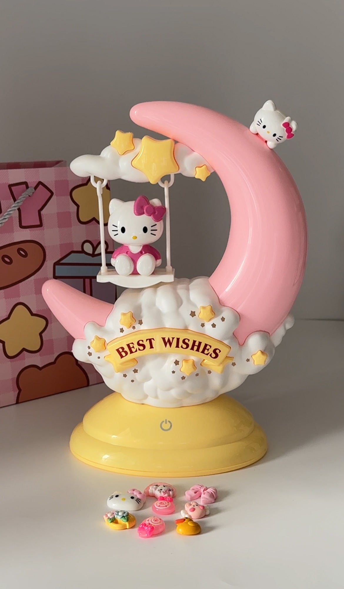 Sanrio Hello Kitty Cute Night Lights Y2k Women Cartoon Cloud Light Bedroom Bedside Small Lamp Tabletop Decoration Friends Gift
