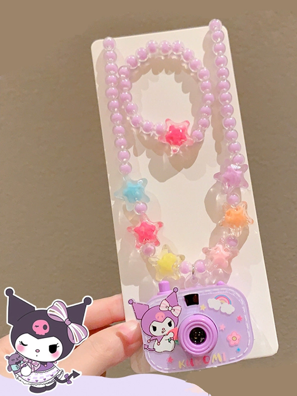 Sanrio children's mini projector camera necklace | Elementary School Photo Toy | Cartoon Pendant