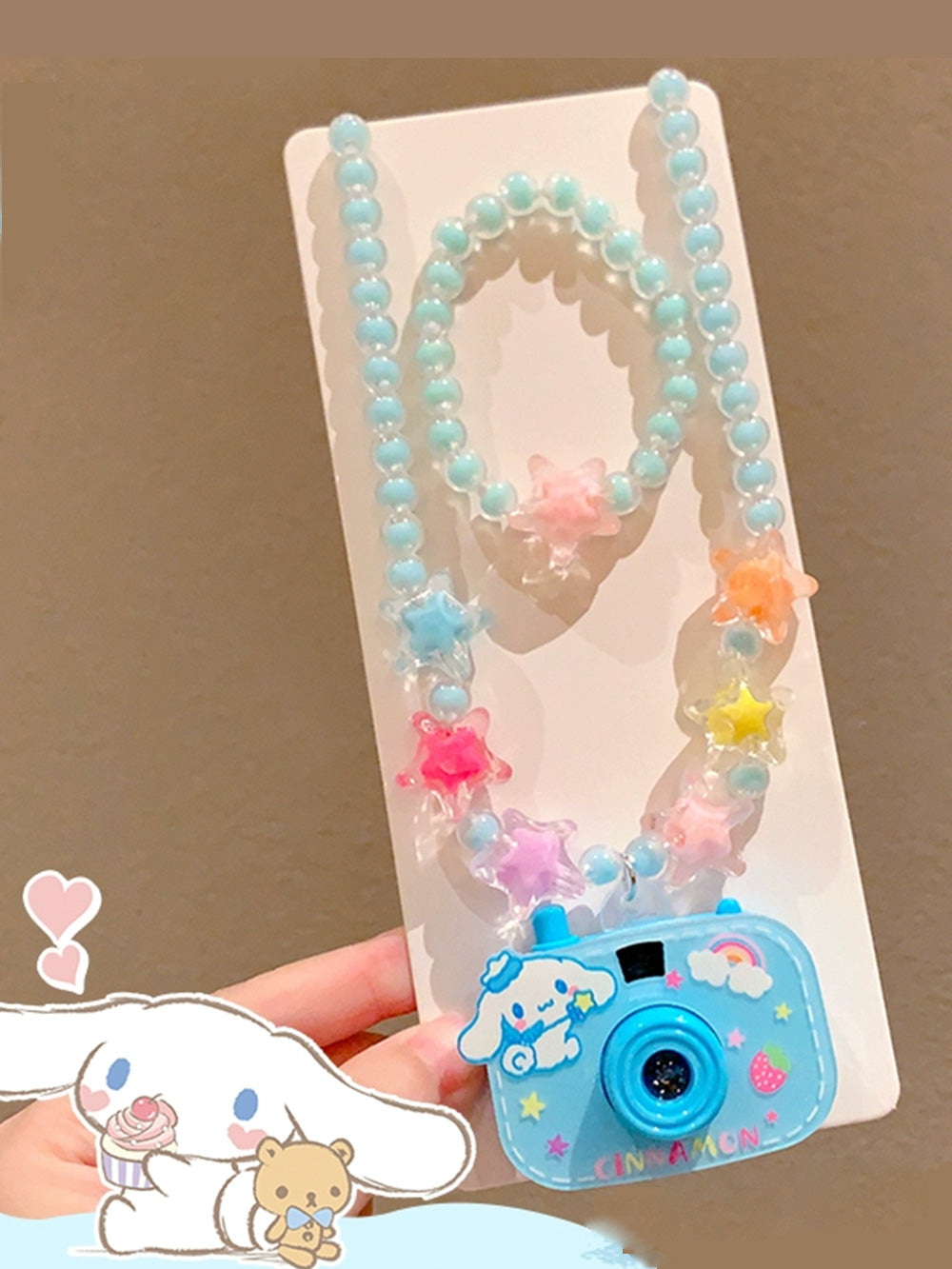 Sanrio children's mini projector camera necklace | Elementary School Photo Toy | Cartoon Pendant