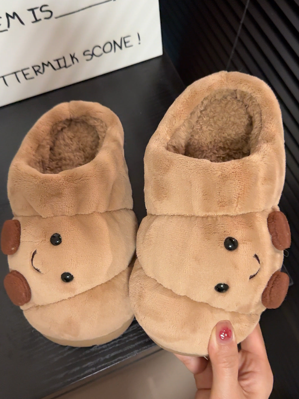 Fluffy Fuzzy Scuff Slippers Soft Comfy Memory Foam Non-slip Indoor House Shoes