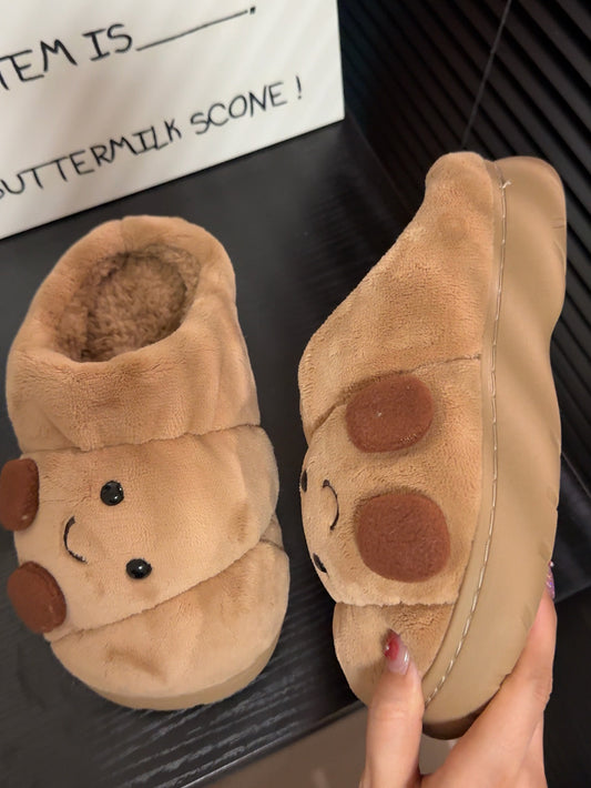 Fluffy Fuzzy Scuff Slippers Soft Comfy Memory Foam Non-slip Indoor House Shoes