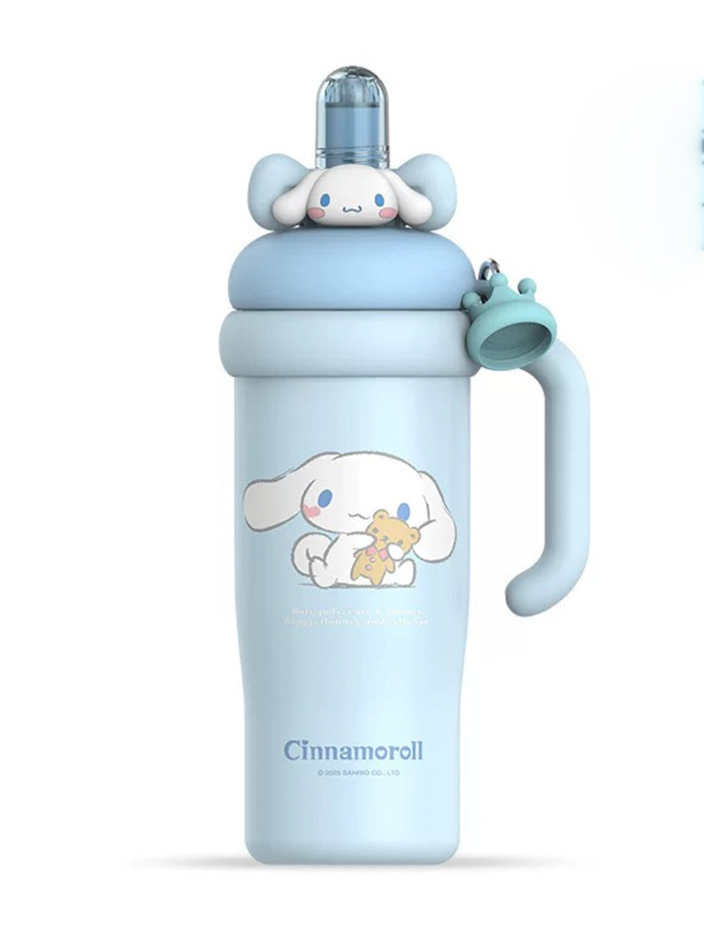 Hello Kitty thermos | Cute coffee and water bottle with a straw 960ml