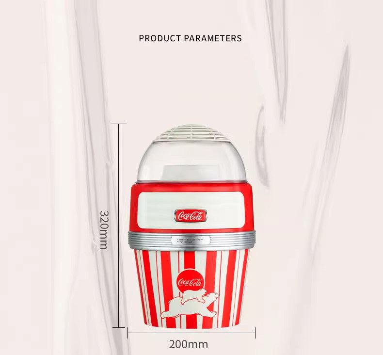 Coca-Cola Popcorn Machine - Automatic Hot Air Popper with China 3-pole
