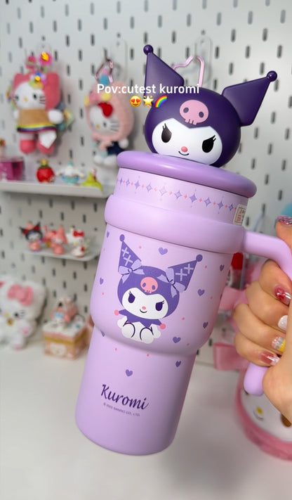 Sanrio kuromi 700ml Jumbo Joy Tumbler with Handle Stainless Steel Insulated Cup