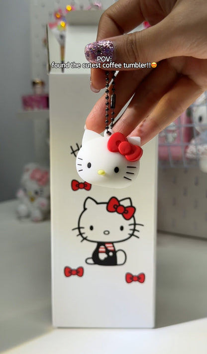 Sanrio Hello Kitty Travel coffee Thermal Mug 520ml with Lid Thermal Cup for Outdoor