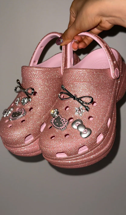 10 Pcs Hello Kitty Shoe Charms, Croc Charms for Kids Boys Girls, Cartoon Decorations & Favors
