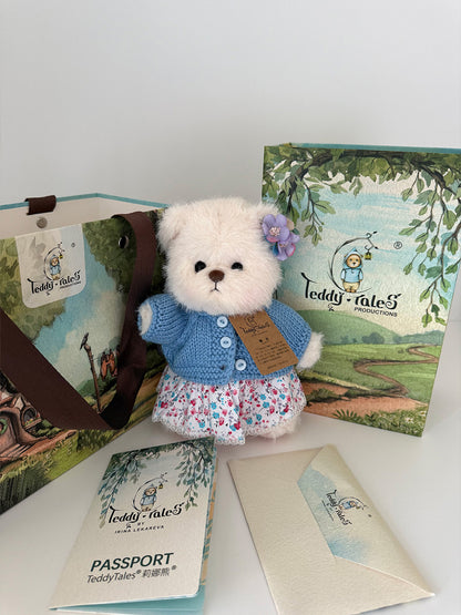 Lina Bear Character Bear | Story Bear 'Nezabudka Forget Me Not' With Outfit (20cm)
