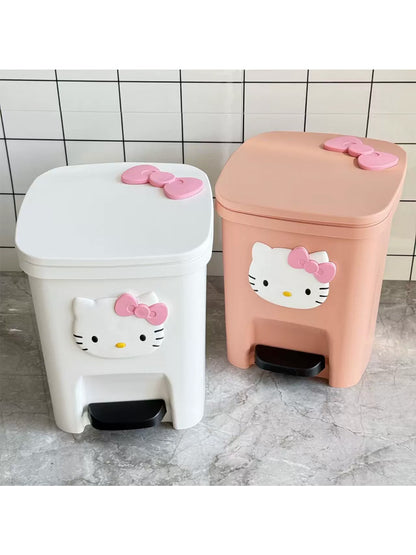 KT cat trash can | Household pedal trash can with lid