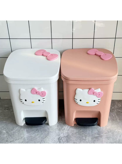 KT cat trash can | Household pedal trash can with lid