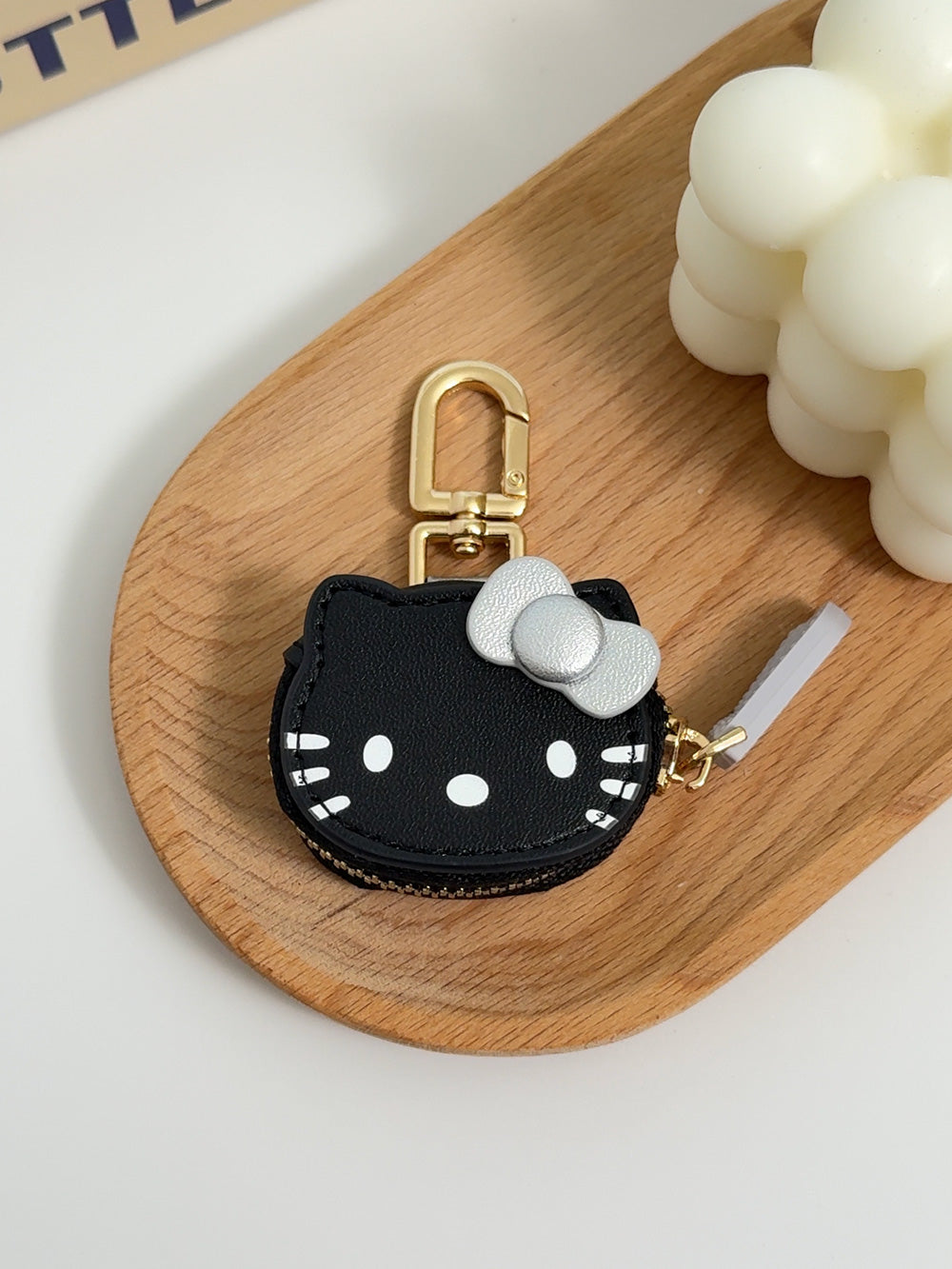 Leather Hello Kitty charm | Keychain | Access card | Bag charm