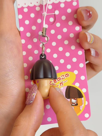 Hello Kitty mushroom charm | Cute cartoon backpack keychain| Gift