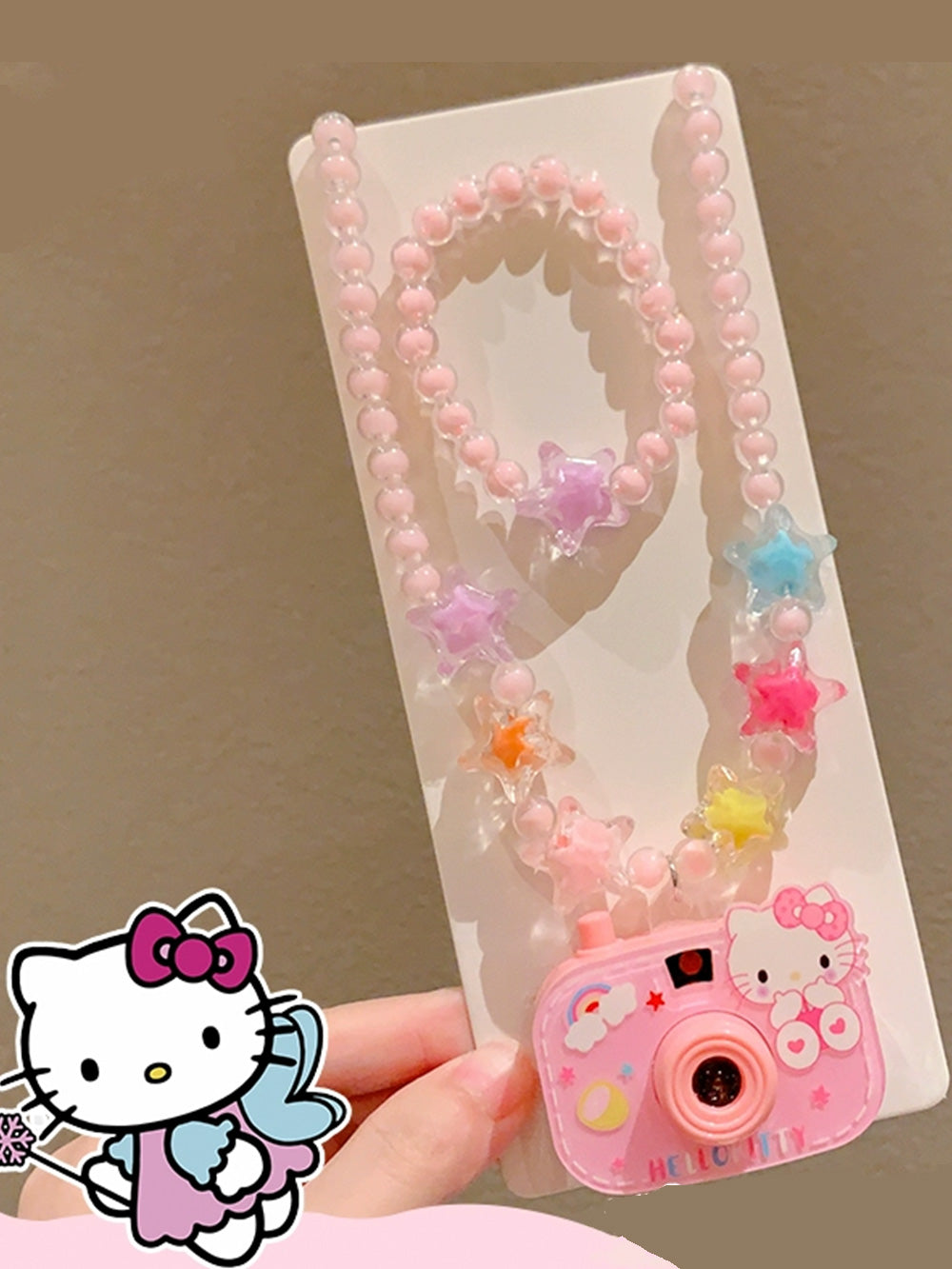 Sanrio children's mini projector camera necklace | Elementary School Photo Toy | Cartoon Pendant