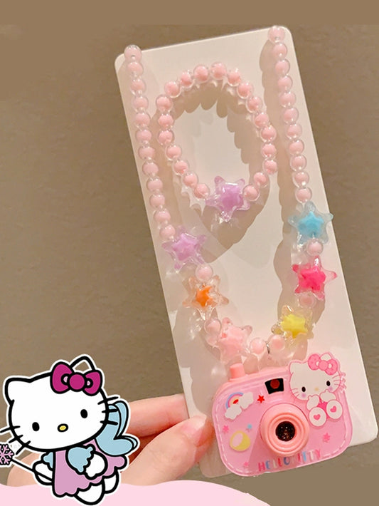 Sanrio children's mini projector camera necklace | Elementary School Photo Toy | Cartoon Pendant