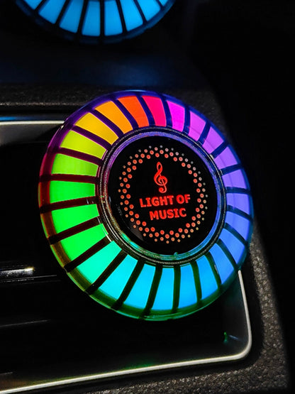Magnetic RGB car-mounted voice-activated ambient lighting | Air vent decorative lights