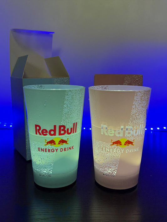 Red Bull mug | Beer and beverage mug | LED illuminated mug