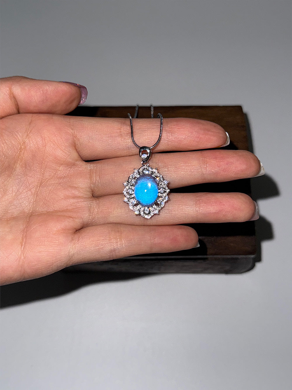 Handmade Blue Morpho Butterfly Necklace Pendant