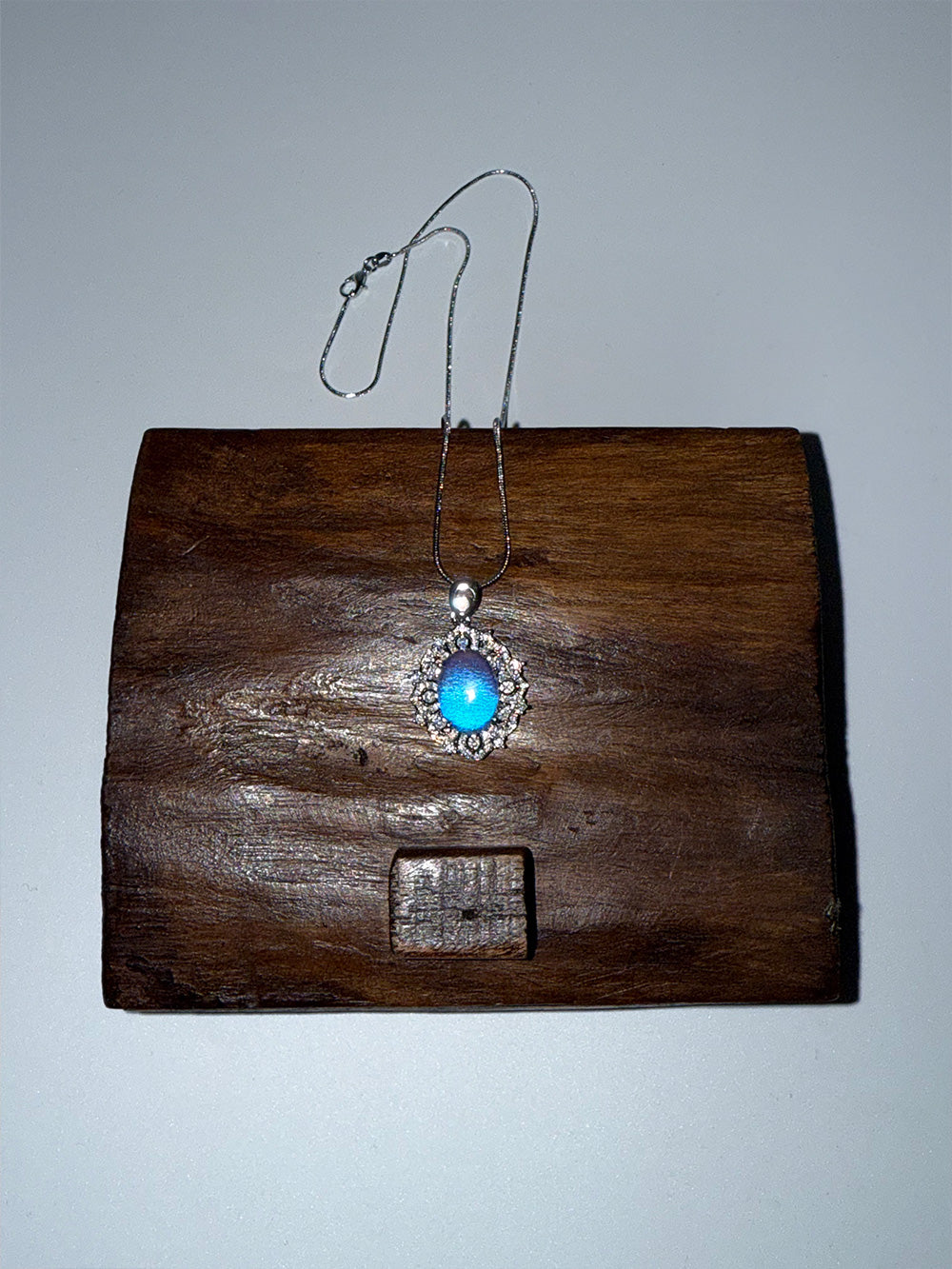 Handmade Blue Morpho Butterfly Necklace Pendant