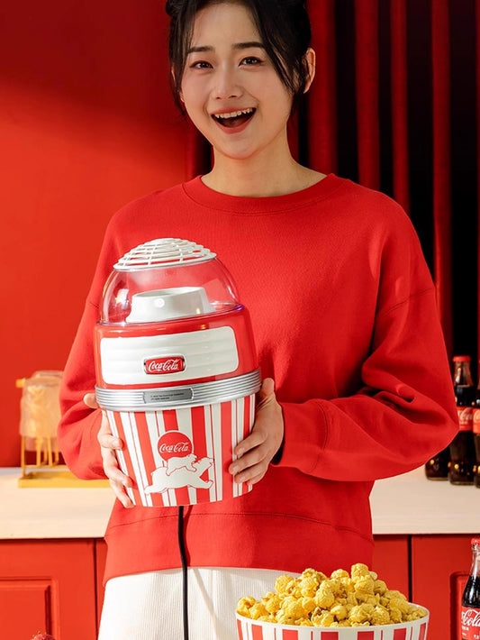 Coca-Cola Popcorn Machine - Automatic Hot Air Popper with China 3-pole