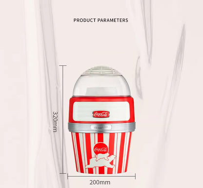 Coca-Cola Popcorn Machine - Automatic Hot Air Popper with China 3-pole