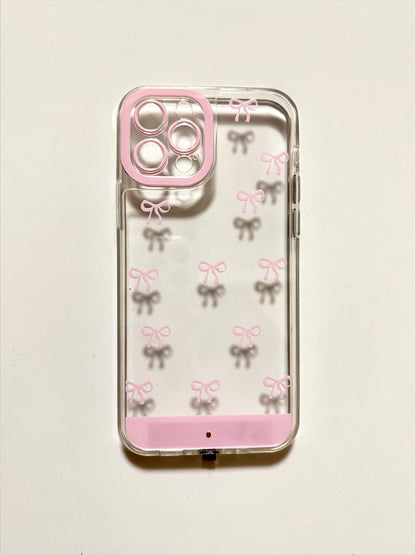 Incoming call flashing phone case |Bow phone case |Light-up phone case |Transparent phone case