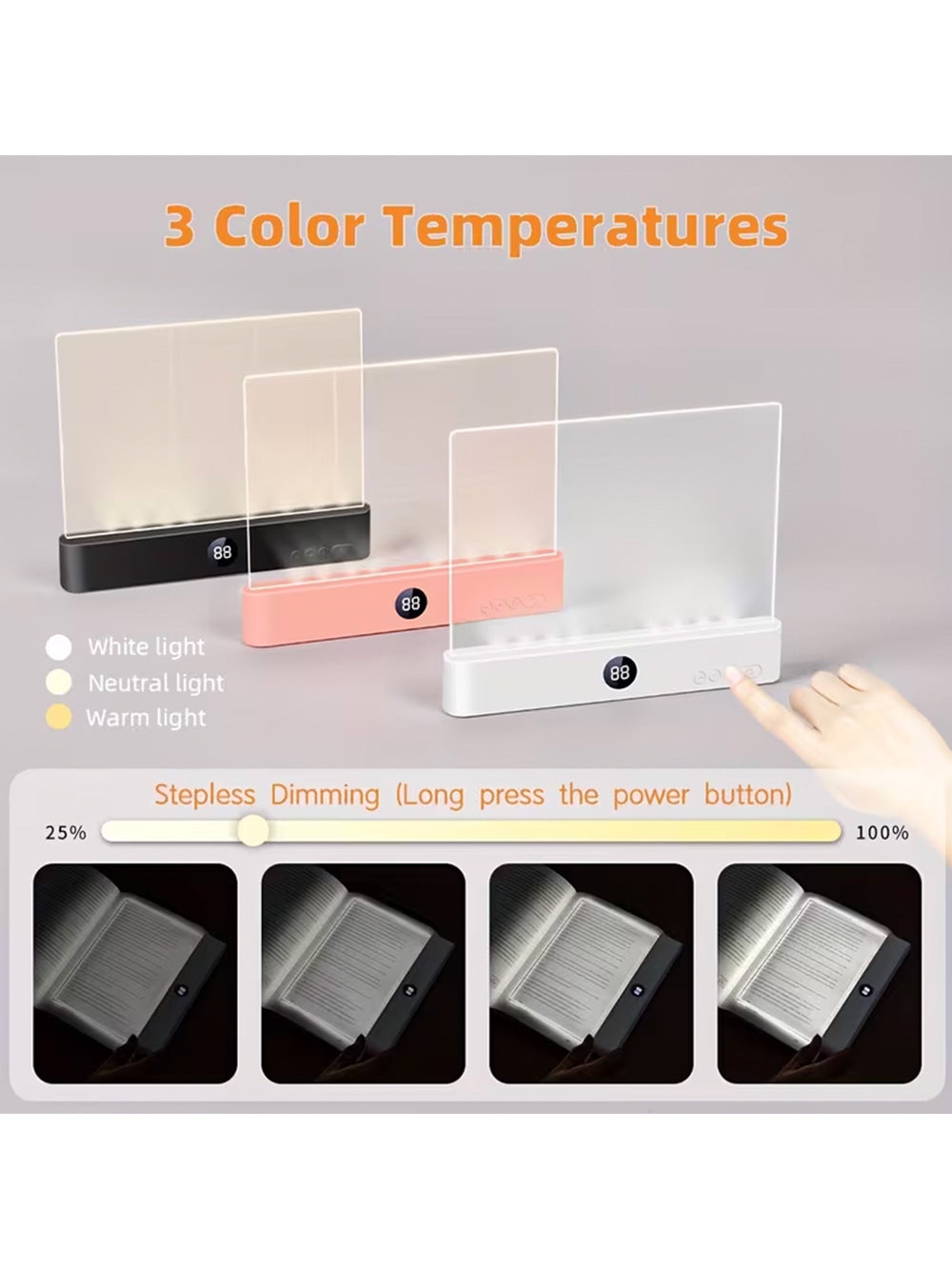 LED reading light|  a great tool for nighttime reading,rechargeable.