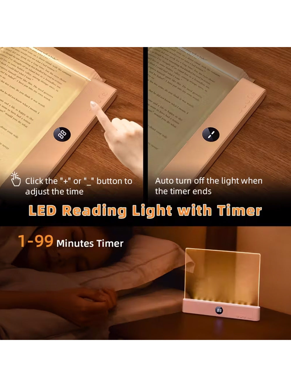 LED reading light|  a great tool for nighttime reading,rechargeable.