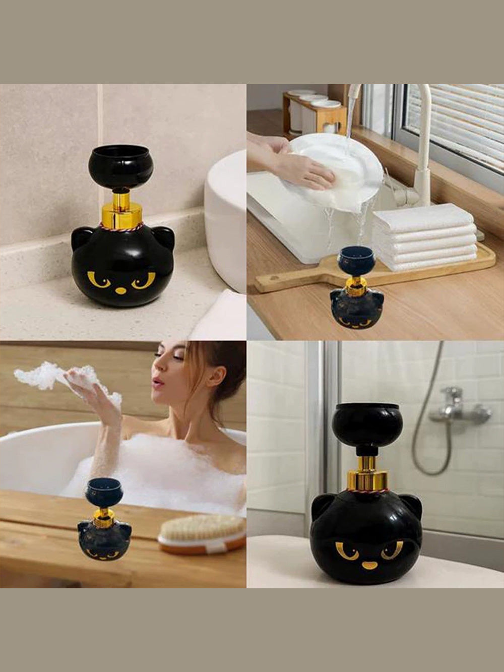 Cute Cat Paw Foam Soap Dispenser