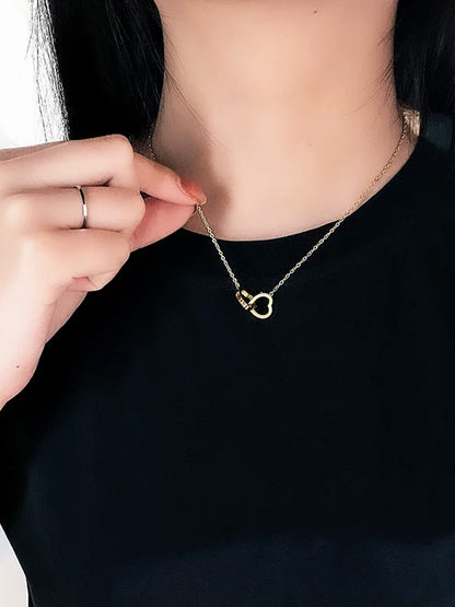 Heart to Heart Interlocking Necklace
