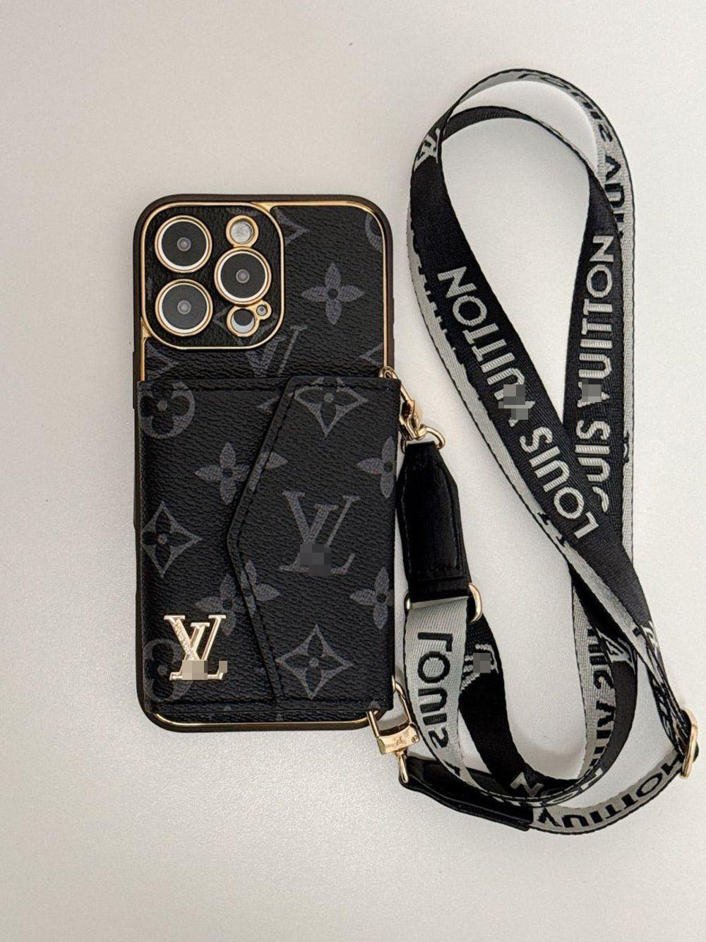 Black iPhone Case 2001 | Accordion card holder (subject to the video)