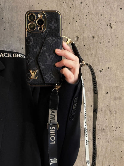 Black iPhone Case 2001 | Accordion card holder (subject to the video)