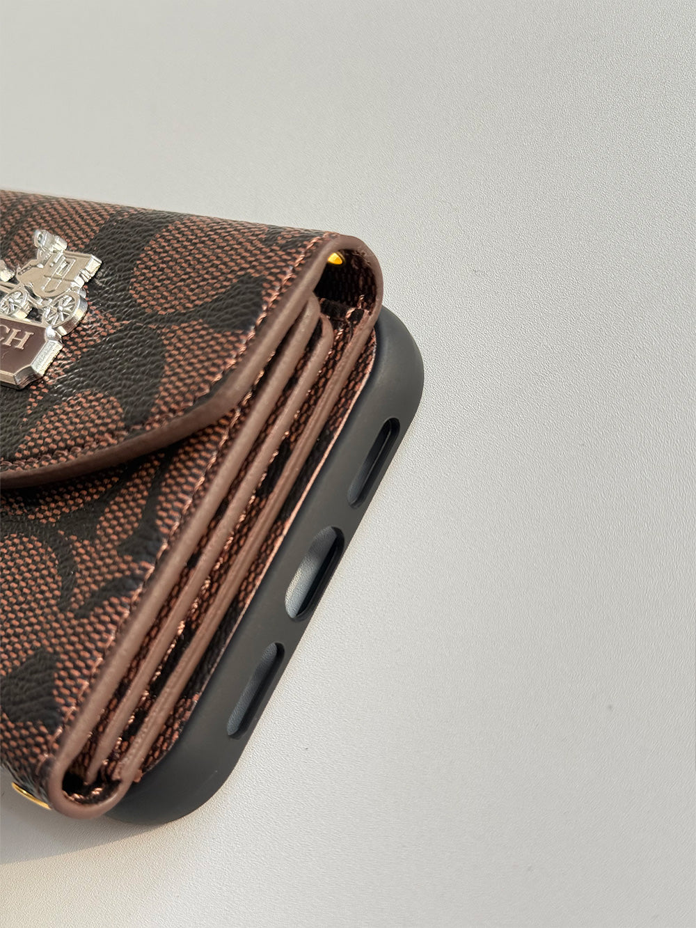 C series Phone case 1004 Brown | Accordion card holder (subject to the video)