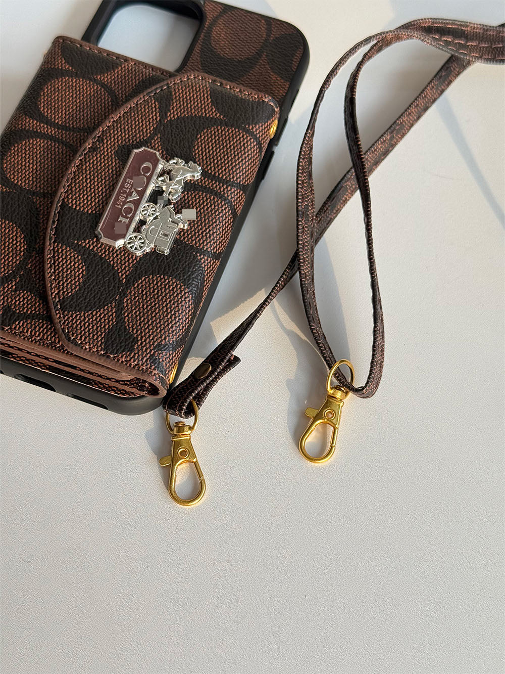 C series Phone case 1004 Brown | Accordion card holder (subject to the video)