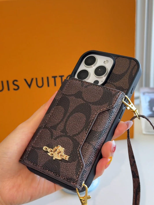 C series Phone case 1033 Brown | with card holder (subject to the video)