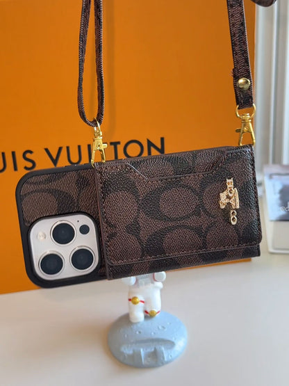 C series Phone case 1033 Brown | with card holder (subject to the video)