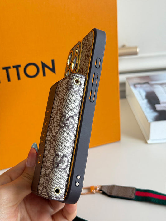 L series Phone case 1035 GG| with card holder (subject to the video)