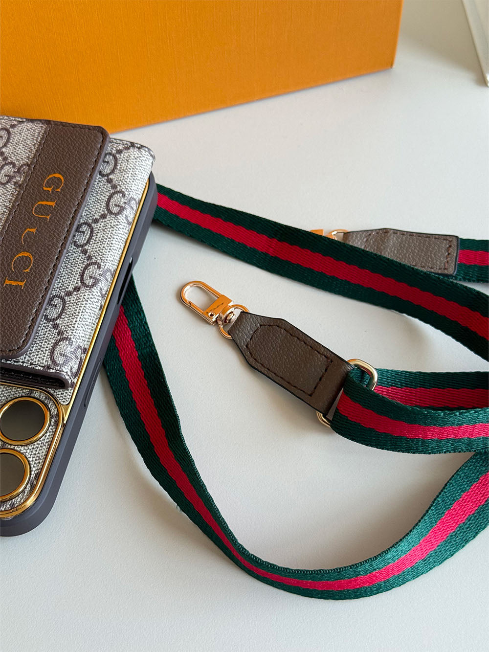 L series Phone case 1035 GG| with card holder (subject to the video)