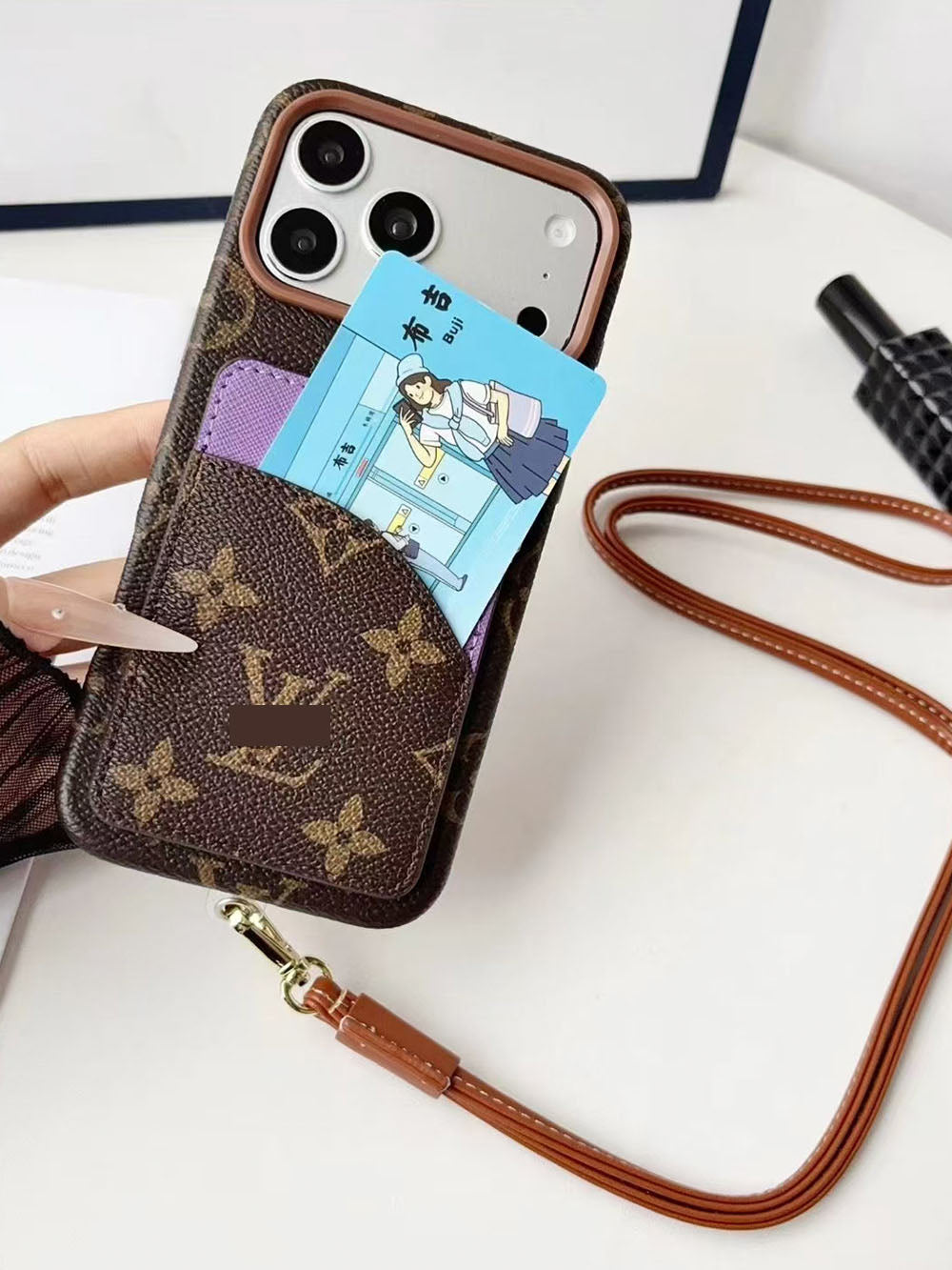 L series Phone case 1066 | with card holder (subject to the video)