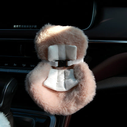 Labubu Plush Seat Decoration Set With Ventilated Safety Accessories (No Doll)