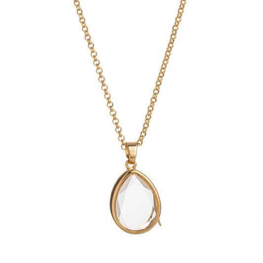 French-style niche design necklace | Luxury gift -Teardrop pendant
