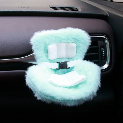 Labubu Plush Seat Decoration Set With Ventilated Safety Accessories (No Doll)