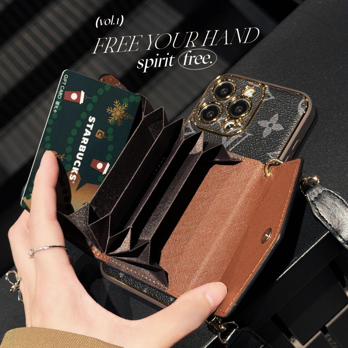 phone case for iPhone | Phone cover -Accordion card holder Luxury